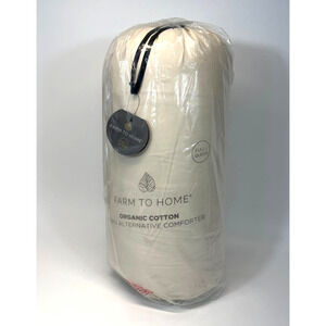 Farm to Home Organic Cotton Down Alternative Comforter Full/Queen Beige